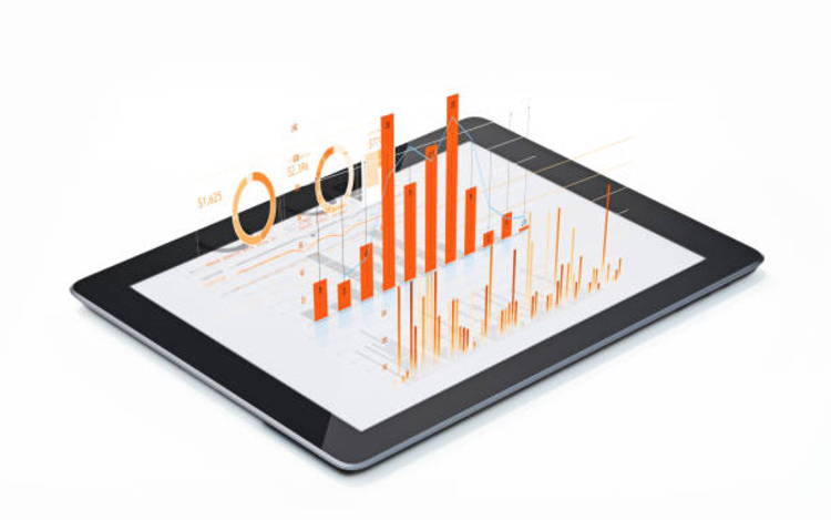 financial-graph-tablet