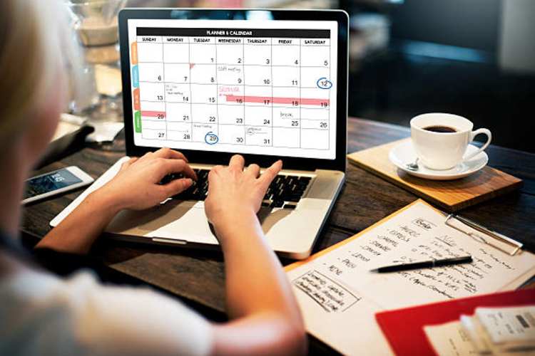 woman calendar planner